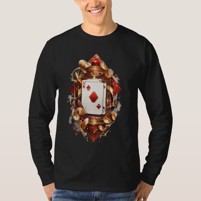 T-shirt Carte Ace of Spades (Devant)