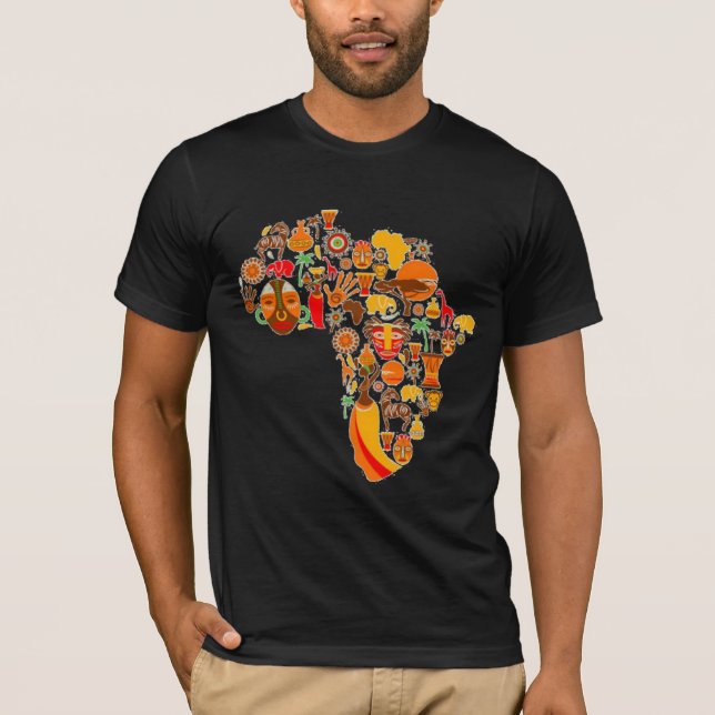 T-shirt Carte africaine (Devant)