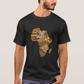 T-shirt Carte africaine Black History Mois Black Pride Afr