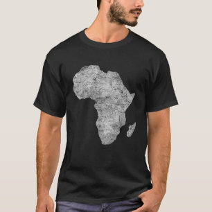 T-shirt Carte Afrique Chemise Afrique Black Pride continen