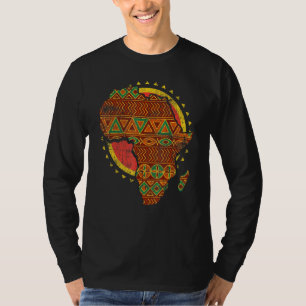 T-shirt Carte Afrique cool Kente Cloth Graphic pour Africa