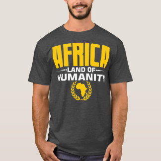 T-shirt Carte Afrique Des Terres De L'Humanité