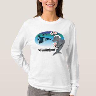 T-shirt Carte amusante Sharking Granny   Lecteur de carte 
