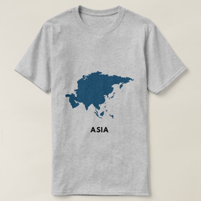 T-shirt Carte Asie (Design devant)