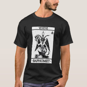 T-shirt Carte Baphomet Tarot Satanic Occul