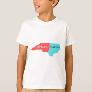 T-shirt Carte barbecue de Caroline du Nord