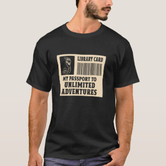 T-shirt Carte Bibliothèque Mon Passeport Pour Des Aventure