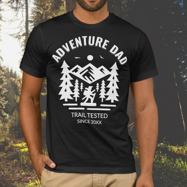 T-shirt Carte Black Adventure Papa Trail testé (Créateur téléchargé)