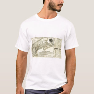 T-shirt Carte Boston et chemin de fer 2 du Maine