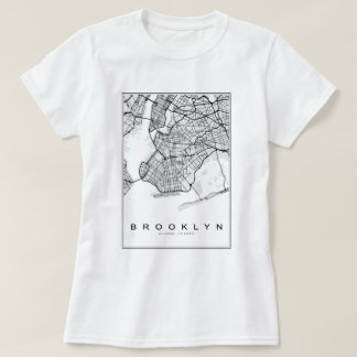 T-shirt Carte Brooklyn Illustration