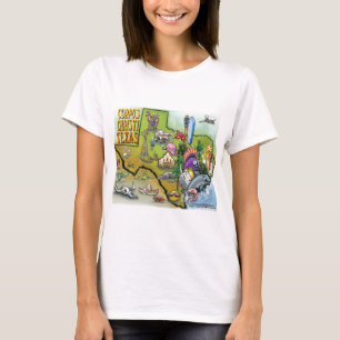 T-shirt Carte Carton de Corpus Christi Tx