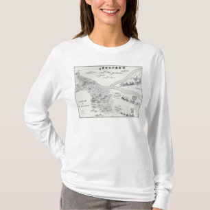 T-shirt Carte chinoise de la grande inondation