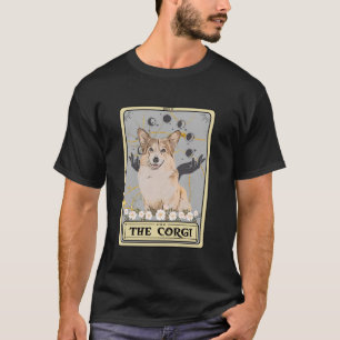T-shirt Carte Corgi Tarot Corgi Amoureux de les chiens Hal