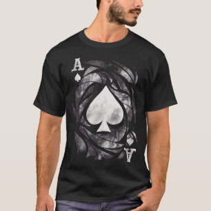 T-shirt Carte d'as graphique cool avec spade Jouer carte g
