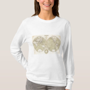 T-shirt Carte d'atlas d'hémisphère