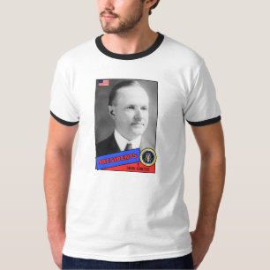 T-shirt Carte de baseball de Calvin Coolidge