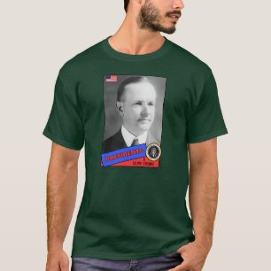 T-shirt Carte de baseball de Calvin Coolidge