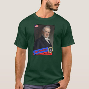 T-shirt Carte de baseball de James Buchanan