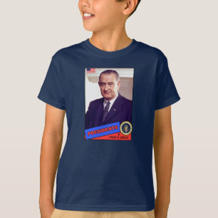 T-shirt Carte de baseball de Lyndon B. Johnson