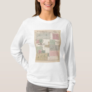 T-shirt Carte de carte de ville de Winnebago de la terre