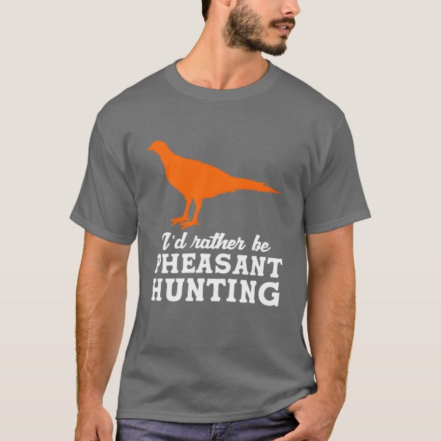 T-shirt Carte De Chasse Aux Oiseaux En Hauteur Plutôt Être (Devant)