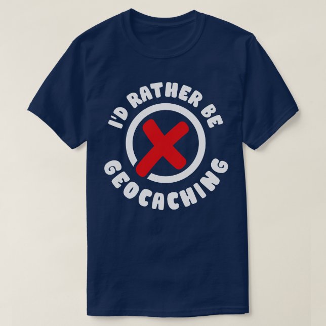 T-shirt Carte de chasse Geocacher Chasse au trésor Plutôt  (Design devant)