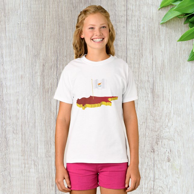 T-shirt Carte de Chypre (Créateur téléchargé)