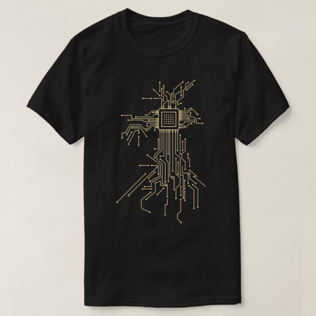 T-shirt Carte de circuits - Programmateur informatique Chi (Design devant)