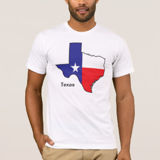 T-shirt Carte de drapeau du Texas