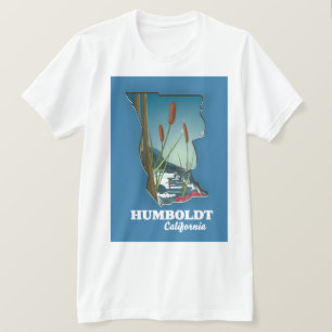 T-shirt carte de Humboldt californie