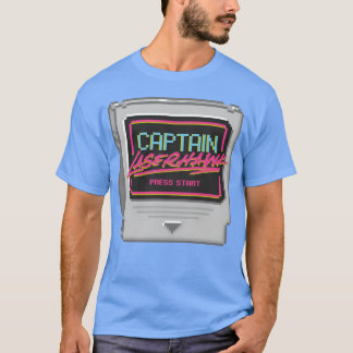 T-shirt Carte de jeu Captain Laserhawk Appuyez sur la fill