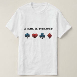 T-shirt Carte de joueur de poker requin
