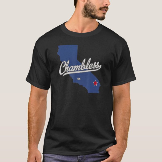 T-shirt Carte de la Californie (Devant)