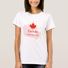T-shirt Carte de la feuille d'érable de la Fierté canadien