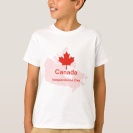 T-shirt Carte de la feuille d'érable de la Fierté canadien