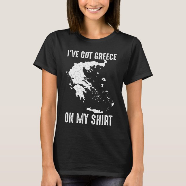 T-shirt Carte De La Grèce Pour L'Europe Jeux Grecs Hommes  (Devant)