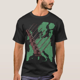 T-shirt Carte de la grue Crawler de l'Europe Opérateur
