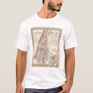 T-shirt Carte de la Palestine, Jérusalem par Mitchell