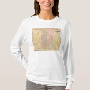 T-shirt Carte de la ville de Detroit