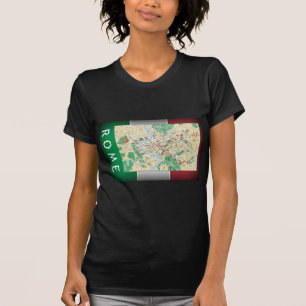 T-shirt Carte de la ville de Rome