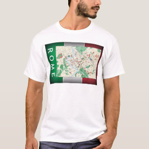 T-shirt Carte de la ville de Rome