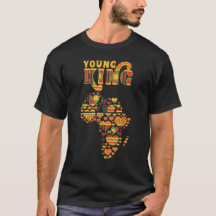 T-shirt Carte de l'Afrique Aimer Coeur Africain Kente Homm