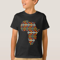 Carte de l'Afrique Ethnic Dashiki Kente Cool Afric