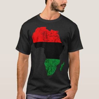 T-shirt Carte de l'Afrique Fierté panafricaine UNIA Drapea