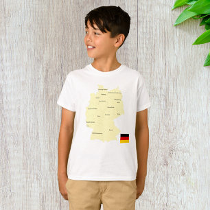 T-shirt Carte De L'Allemagne
