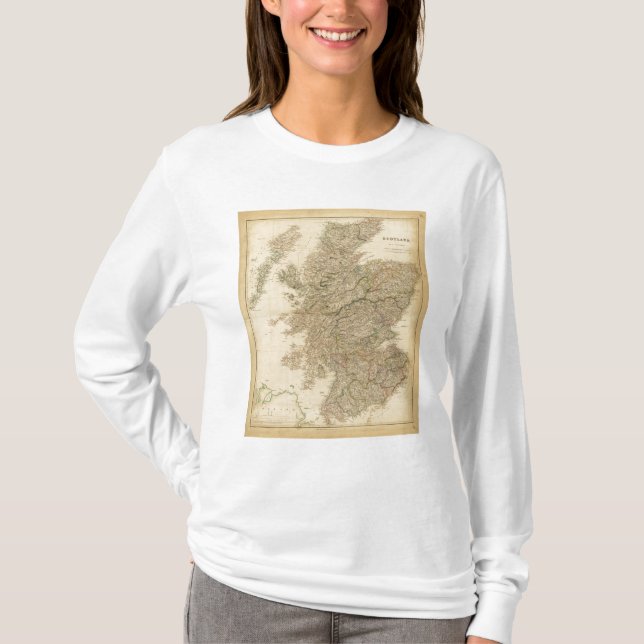 T-shirt Carte de l'Angleterre (Devant)