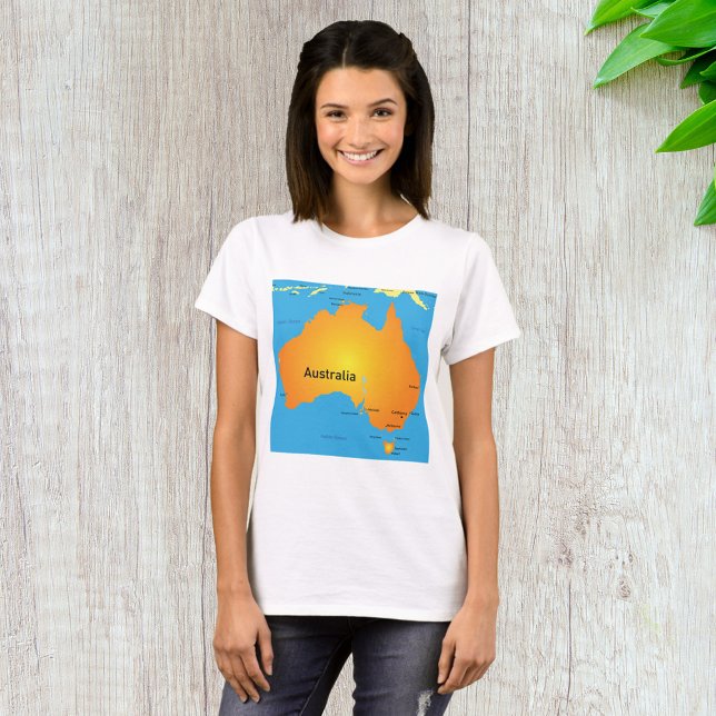 T-shirt Carte De L'Australie (Créateur téléchargé)