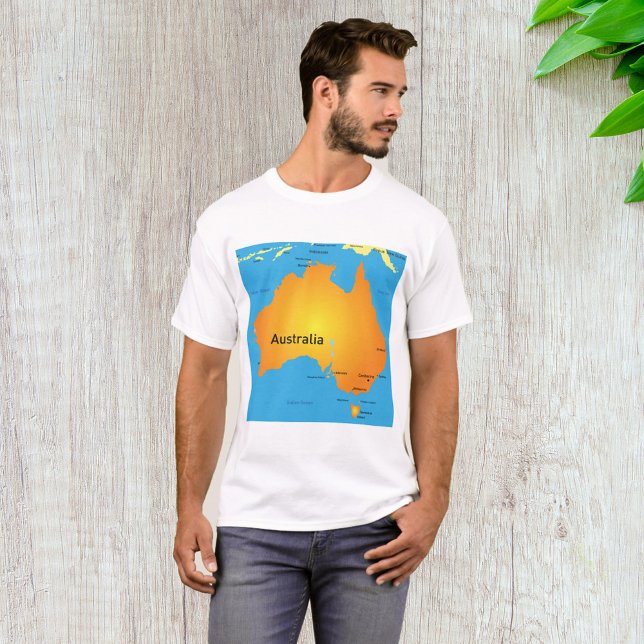 T-shirt Carte De L'Australie (Créateur téléchargé)
