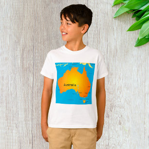 T-shirt Carte De L'Australie