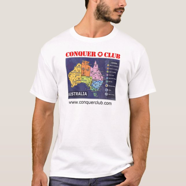 T-shirt Carte de l'Australie (Devant)